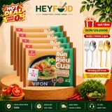  Combo 5 Gói Bún Riêu Cua VIFON 80g - Có Gói Riêu Cua Thật Sợi Bún Dai Mềm 