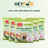  Combo 3 Gói/Combo 5 Gói Cháo Nấm Đông Cô VIFON 70gr/Gói 