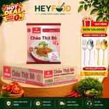  Thùng 50 Gói Cháo Thịt Gà/Bằm/Cháo Sườn/Nấm Đông Cô/Trứng Muối/Thịt Bò VIFON - Thịt Thật 70g/Gói 