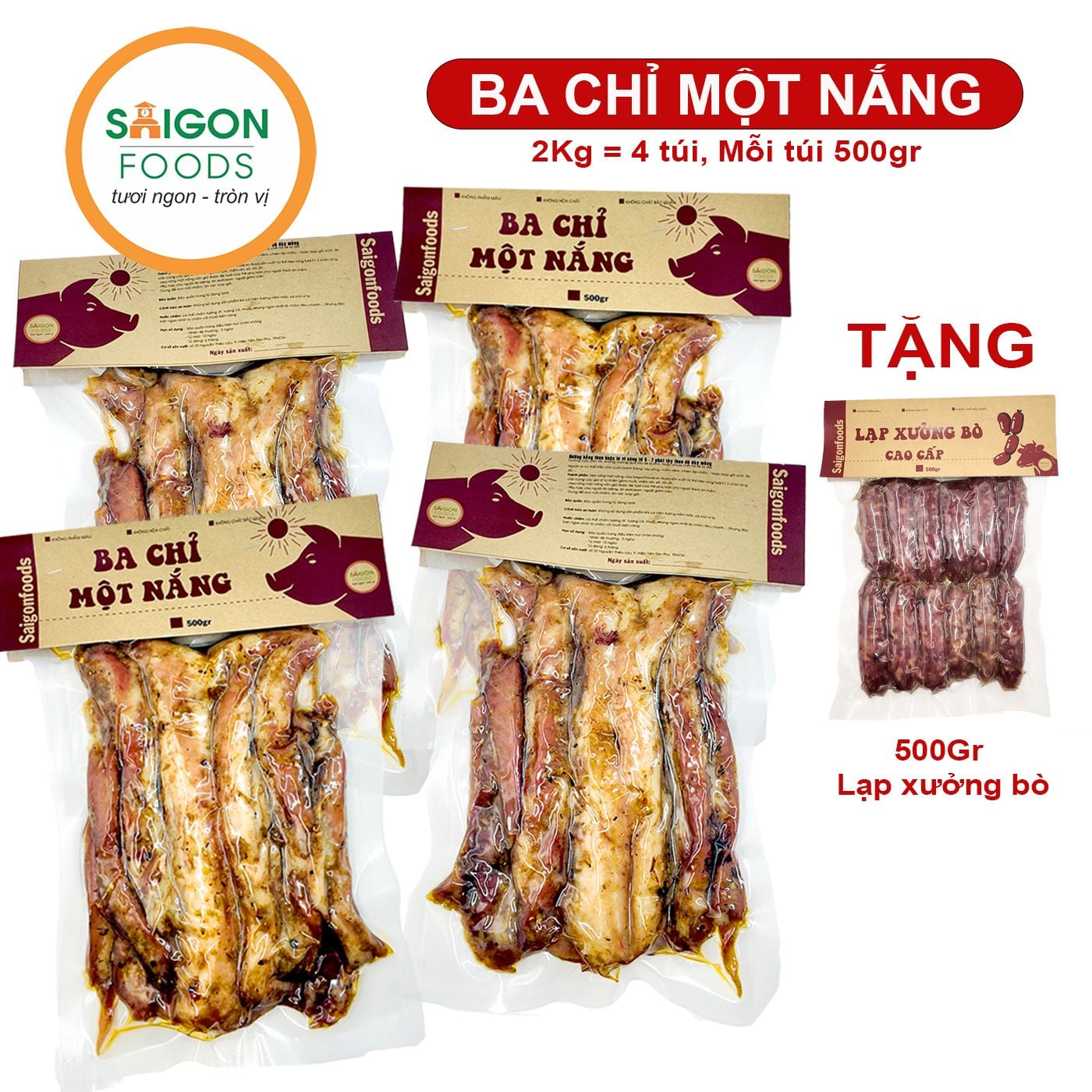  Ba chỉ heo rút sườn một nắng - [Giao hàng toàn quốc] 