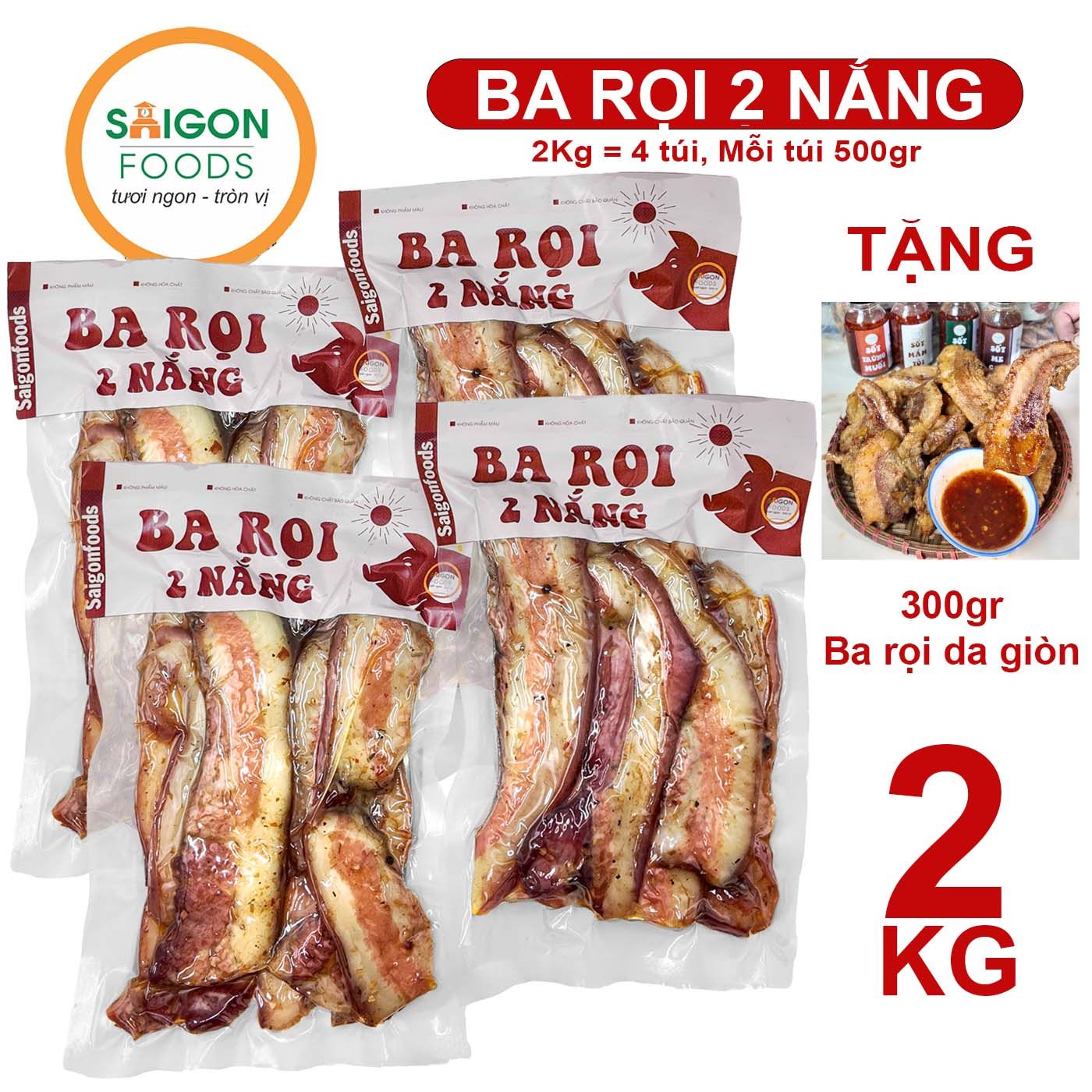  Ba rọi heo 2 nắng - [Giao hàng toàn quốc] 
