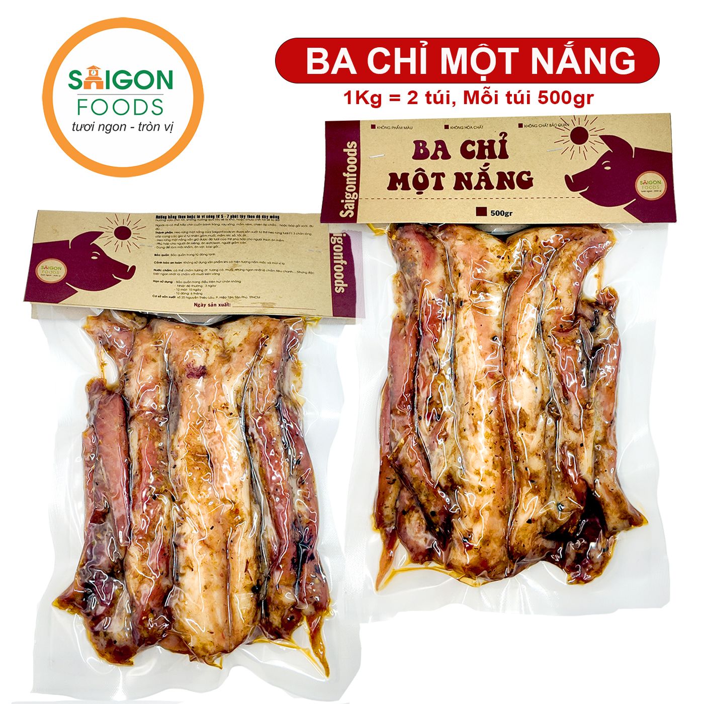  Ba chỉ heo rút sườn một nắng - [Giao hàng toàn quốc] 