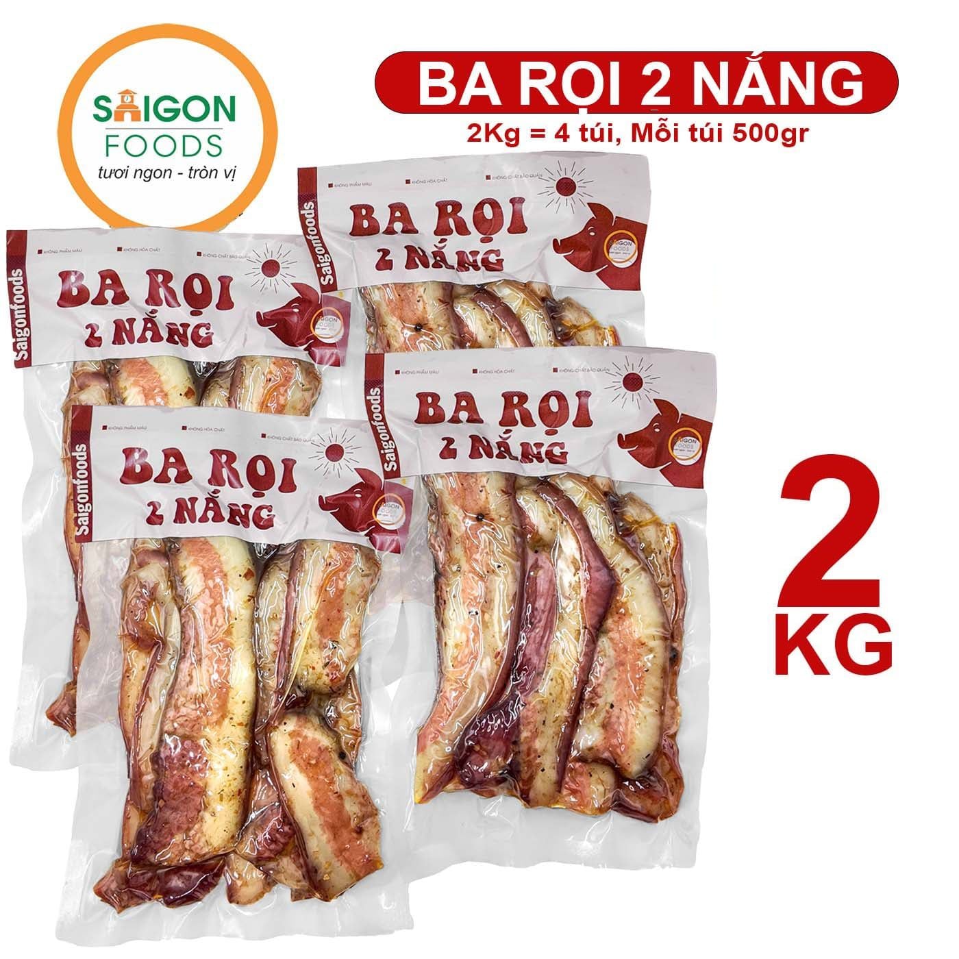  Ba rọi heo 2 nắng - [Giao hàng toàn quốc] 