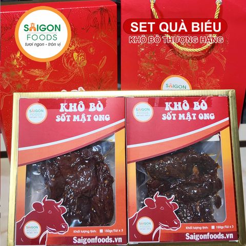  Set quà biếu - Khô bò mật on g thượng hạng - (Giao hàng toàn quốc) 
