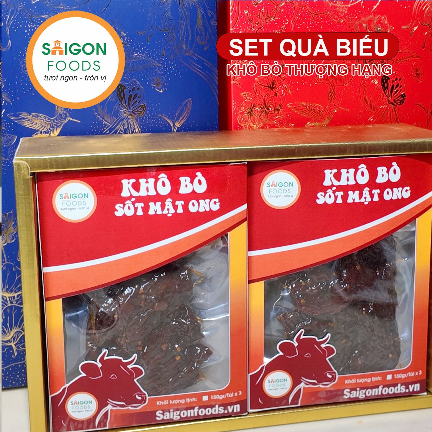  Set quà biếu - Khô bò mật on g thượng hạng - (Giao hàng toàn quốc) 
