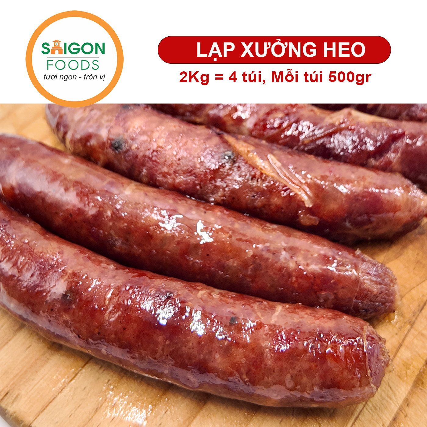  .Lạp xưởng heo sấy dẻo Saigon Foods (Sỉ & Lẻ) - [Giao hàng toàn quốc] 