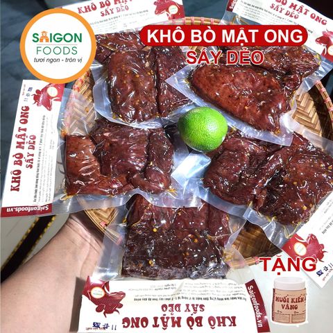  Khô bò mật ong sấy dẻo ăn liền 