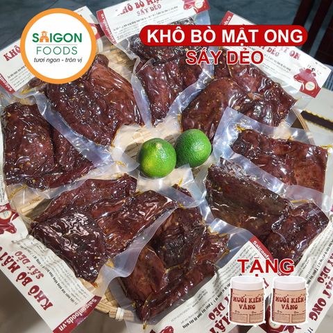 Khô bò mật ong sấy dẻo ăn liền 