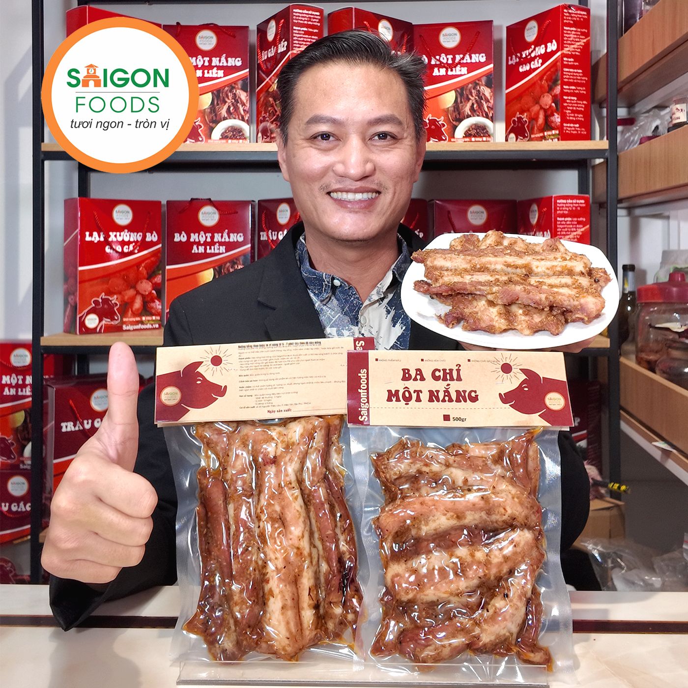  Ba chỉ heo rút sườn một nắng - [Giao hàng toàn quốc] 