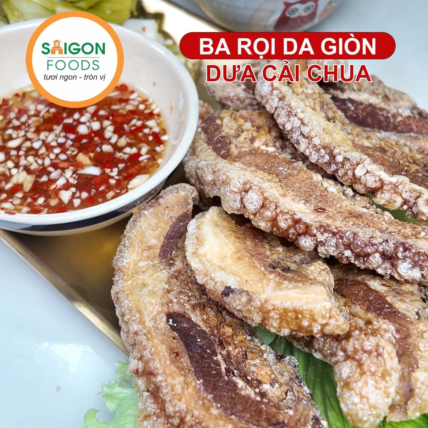  Ba rọi da giòn - Sốt 4 vị 