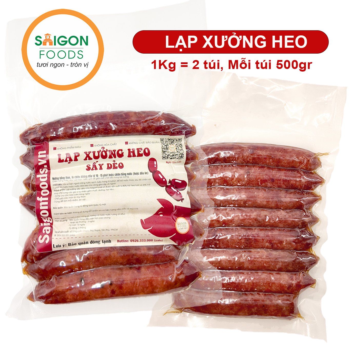  .Lạp xưởng heo sấy dẻo Saigon Foods (Sỉ & Lẻ) - [Giao hàng toàn quốc] 