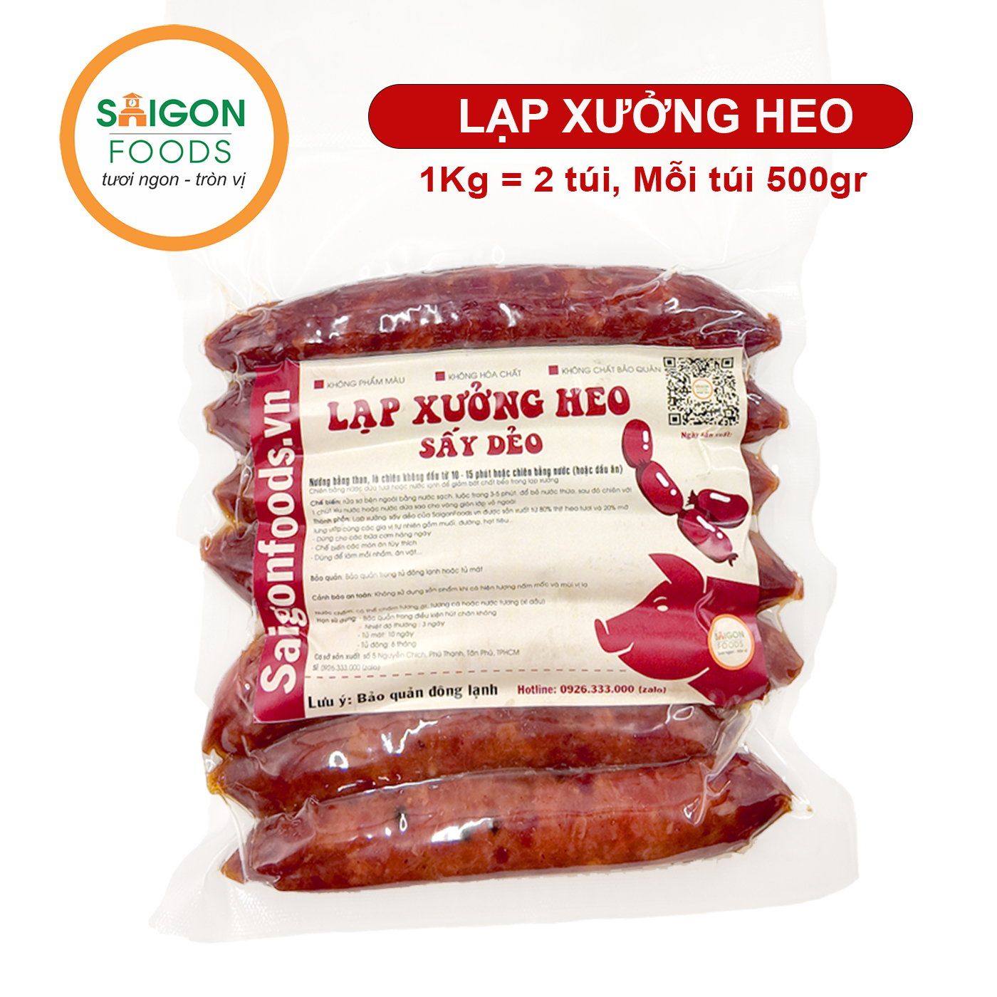  .Lạp xưởng heo sấy dẻo Saigon Foods (Sỉ & Lẻ) - [Giao hàng toàn quốc] 
