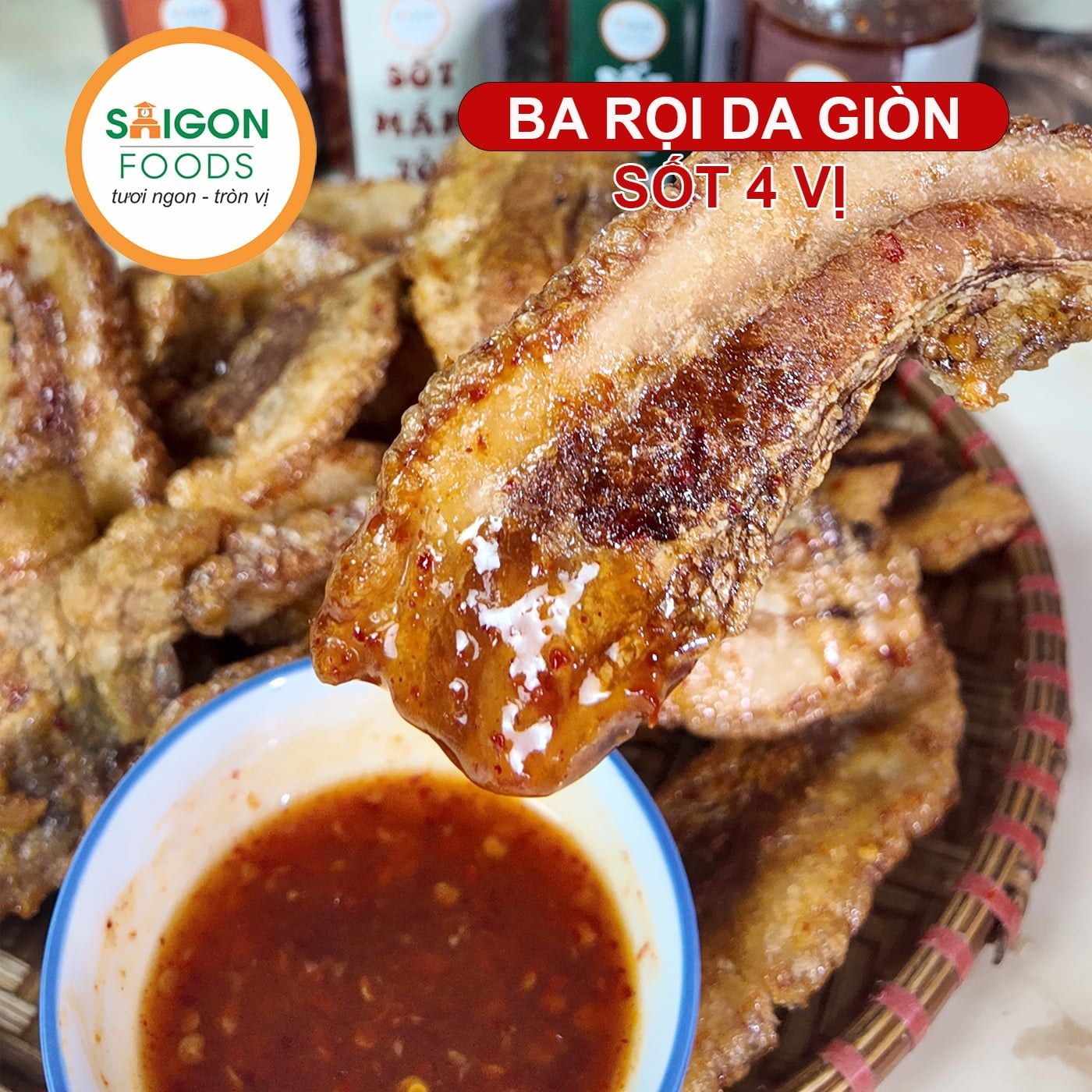  Ba rọi da giòn - Sốt 4 vị 