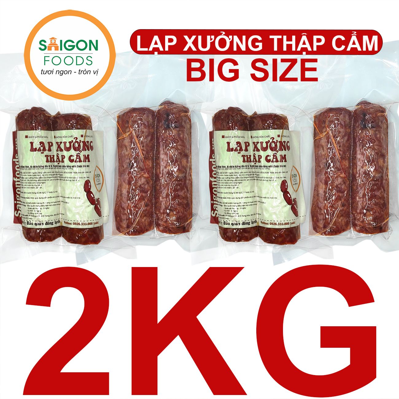  Lạp xưởng thập cẩm bigsize SaigonFoods 