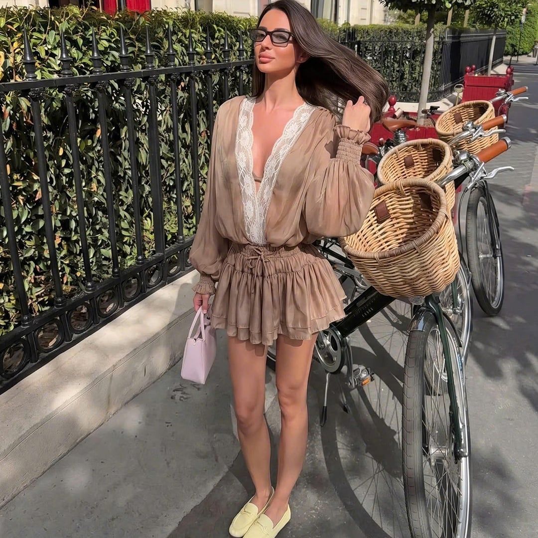 Solis Dress - Brown