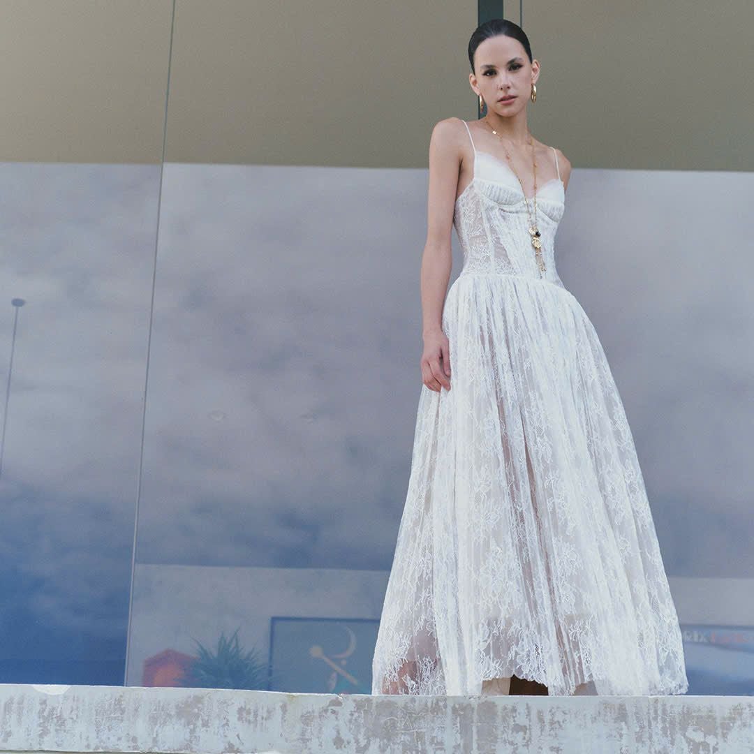 White Glimpse Dress