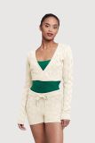 Bloch Nola Diamond Knit Womens Wrap Top