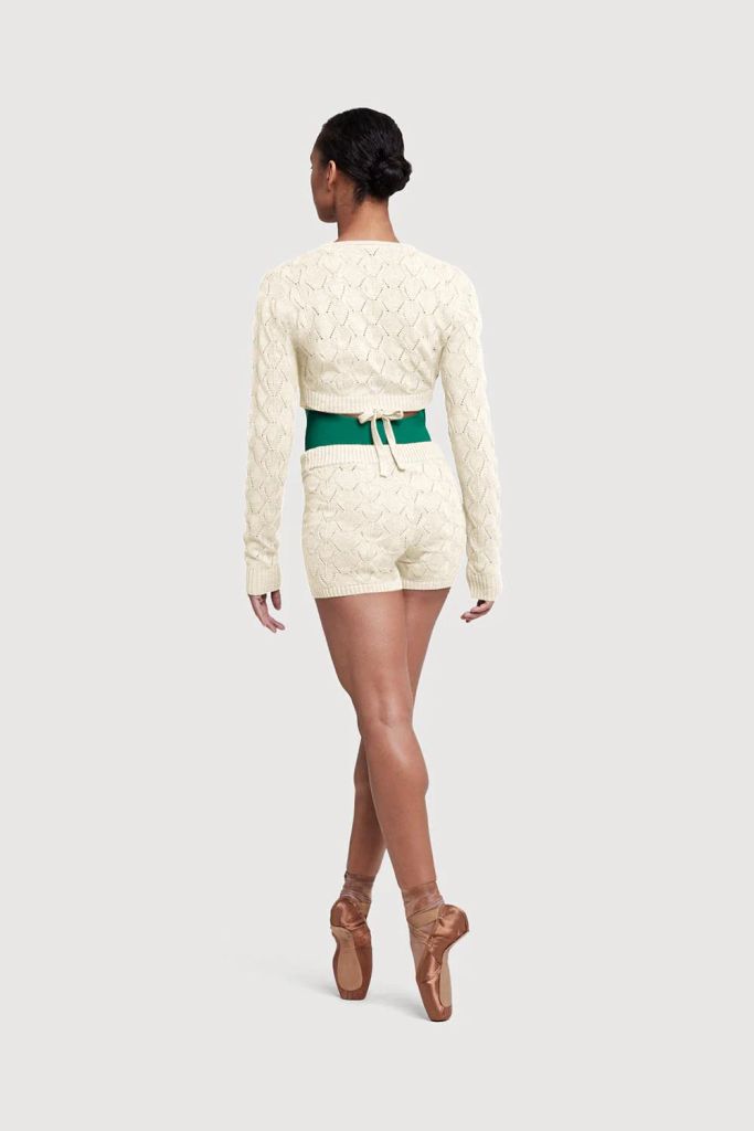 Bloch Nola Diamond Knit Womens Wrap Top