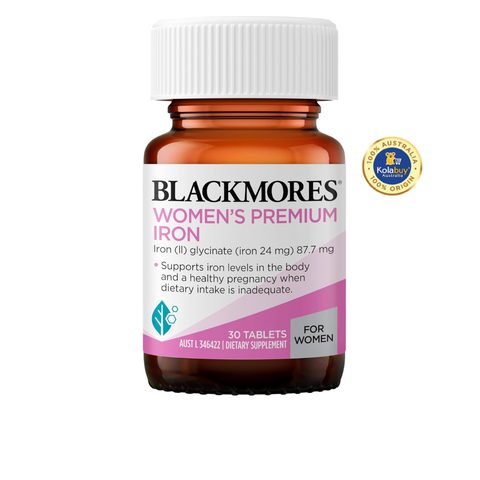 Viên uống bổ sung Sắt bầu Úc Blackmores Iron 30 viên