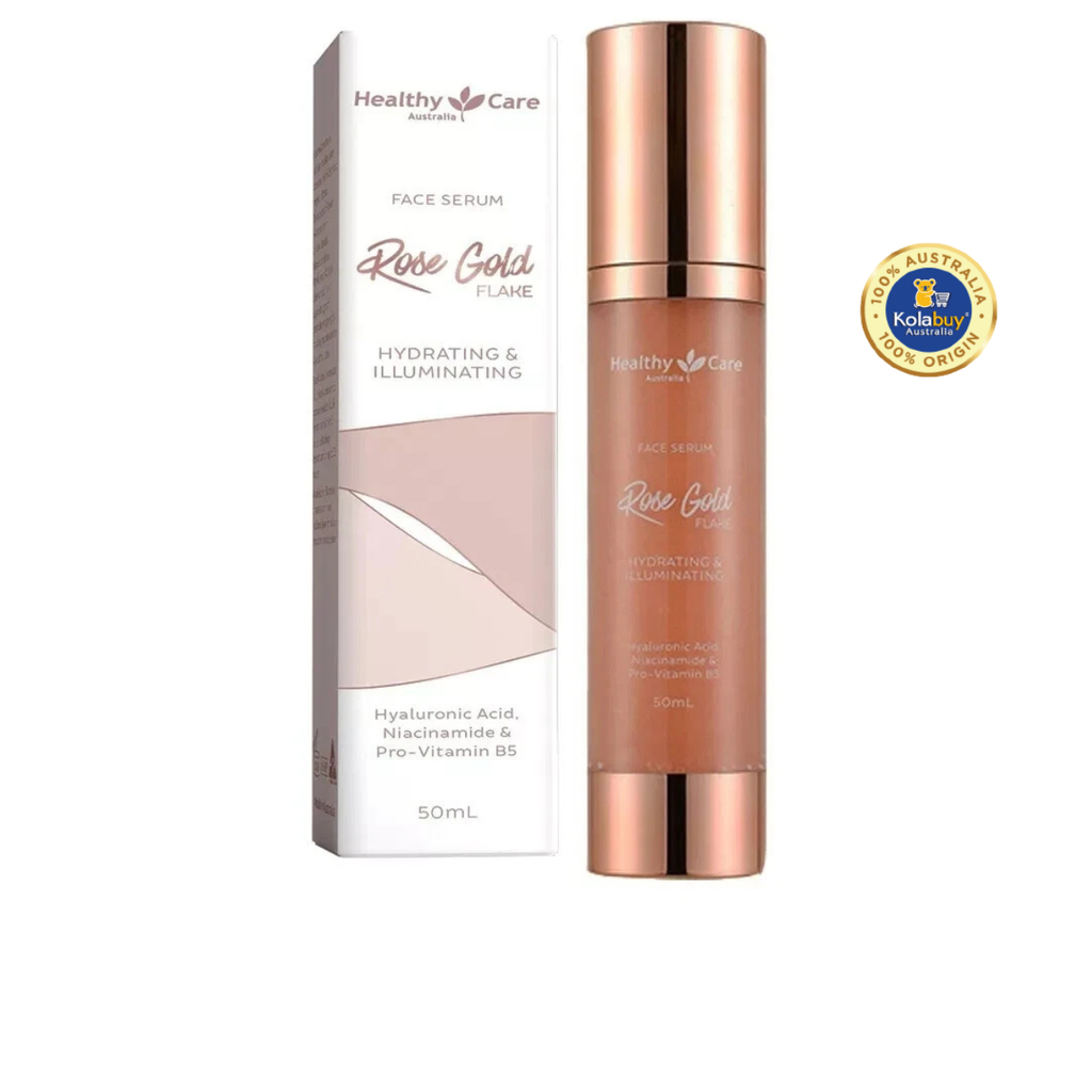 Serum tầm xuân vẩy vàng Healthy Care Face Serum Rose Gold Flake Hydrating & Illuminating 50ml
