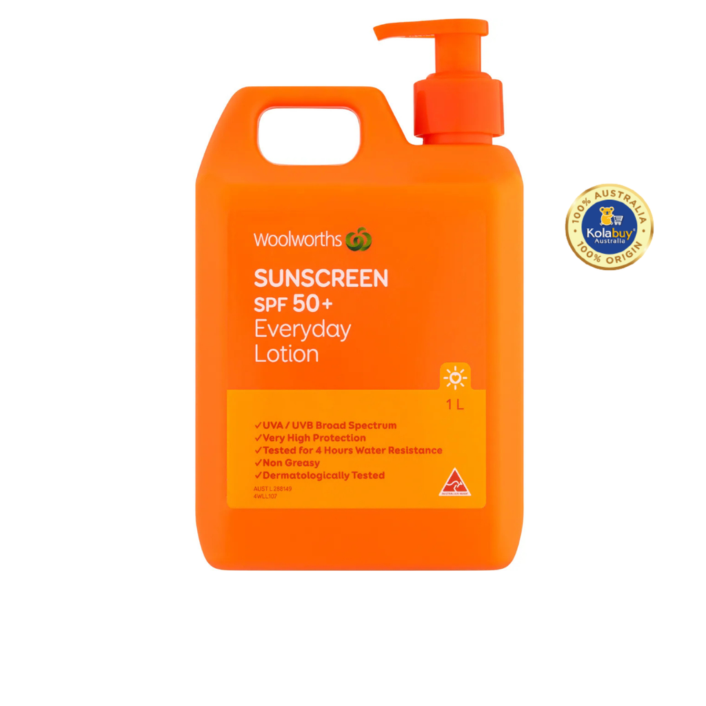 Kem chống nắng Woolworths Sunscreen SPF 50+ 1l