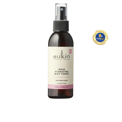 Nước hoa hồng dưỡng ẩm Sukin Rose Hydrating Mist Toner 125ml