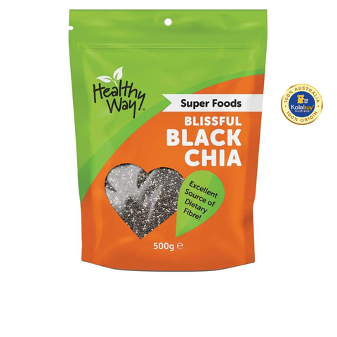 Hạt chia đen Healthy Way Black Chia túi 500g
