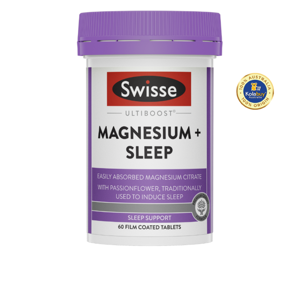 Viên uống hỗ trợ giấc ngủ Swisse Magnesium and Sleep 60 viên