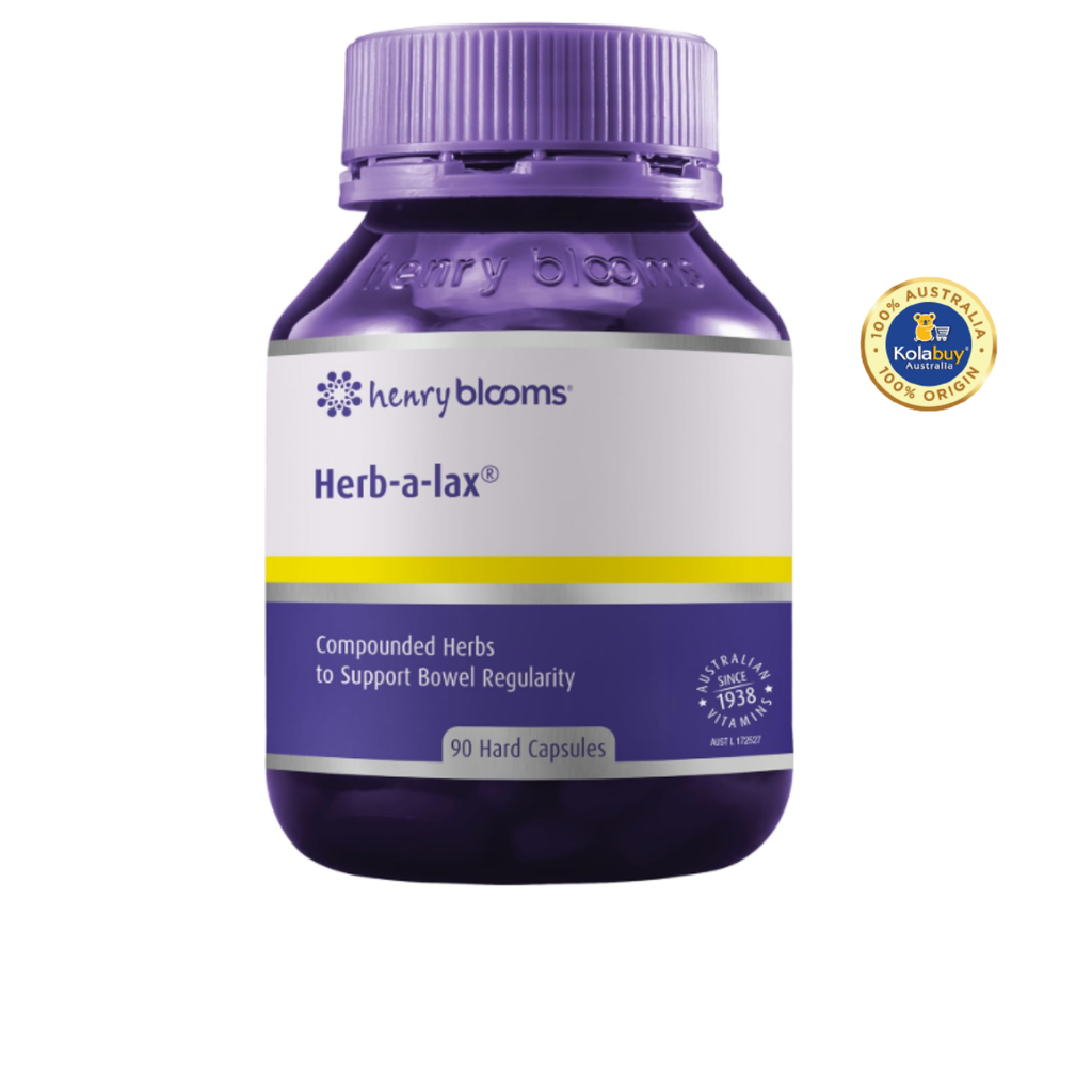 Viên uống thải độc ruột Henry Blooms Herb-a-Lax 90 viên