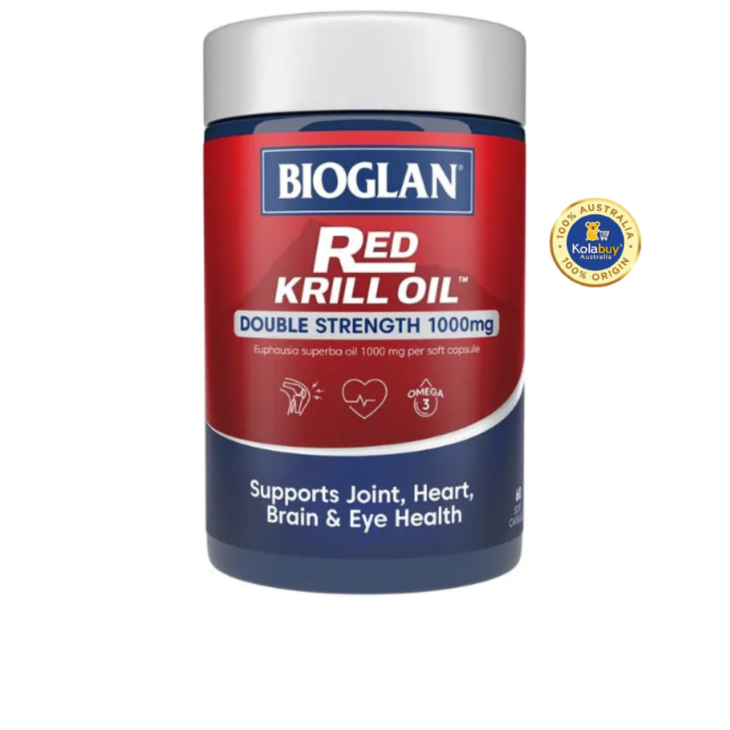 Dầu nhuyễn thể Bioglan Red Krill Oil 1000mg 60 viên