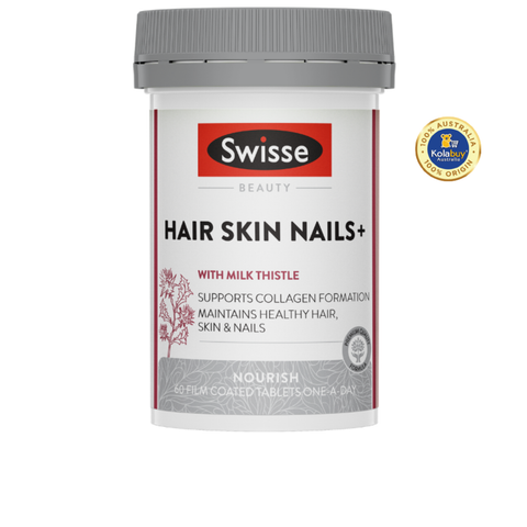 Viên uống hỗ trợ làm đẹp da móng tóc Swisse Ultiboost Hair Skin Nails+ 60 viên