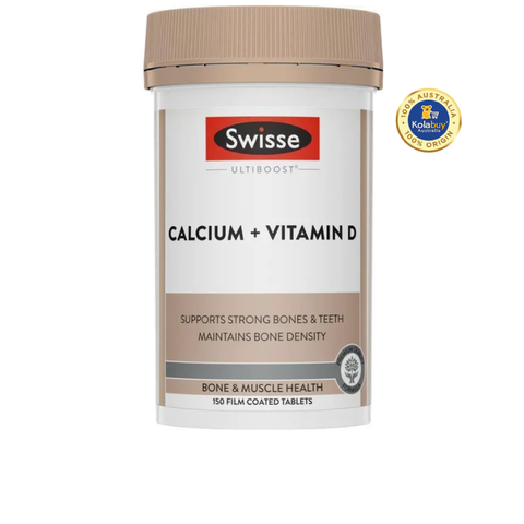Viên uống chống loãng xương bổ sung Canxi Swisse Ultiboost Calcium + Vitamin D 150 Viên