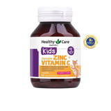 Viên nhai tăng đề kháng cho bé Healthy Care Kids Zinc + Vitamin C 60 viên