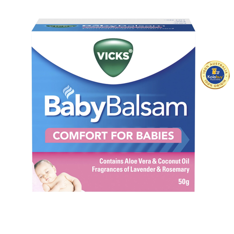 Dầu bôi ấm ngực Vicks Baby Balsam Decongestant Chest Rub 50g