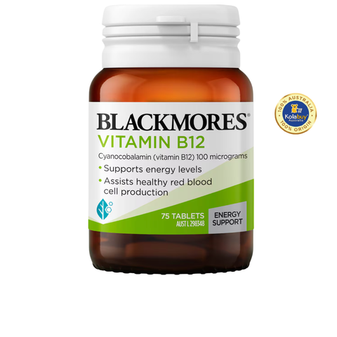 Viên uống Blackmores Vitamin B12 Energy Support 75 viên