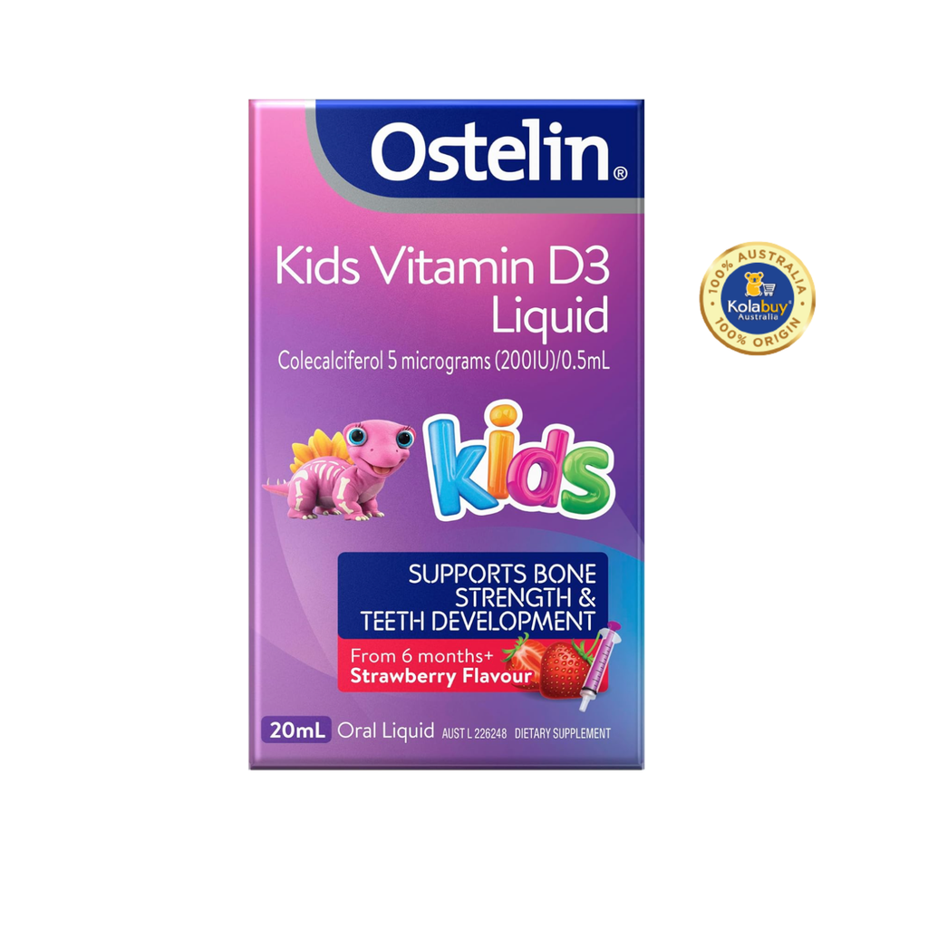 Vitamin D3 dạng nước cho bé Ostelin Kids Vitamin D3 Liquid for Children 20ml