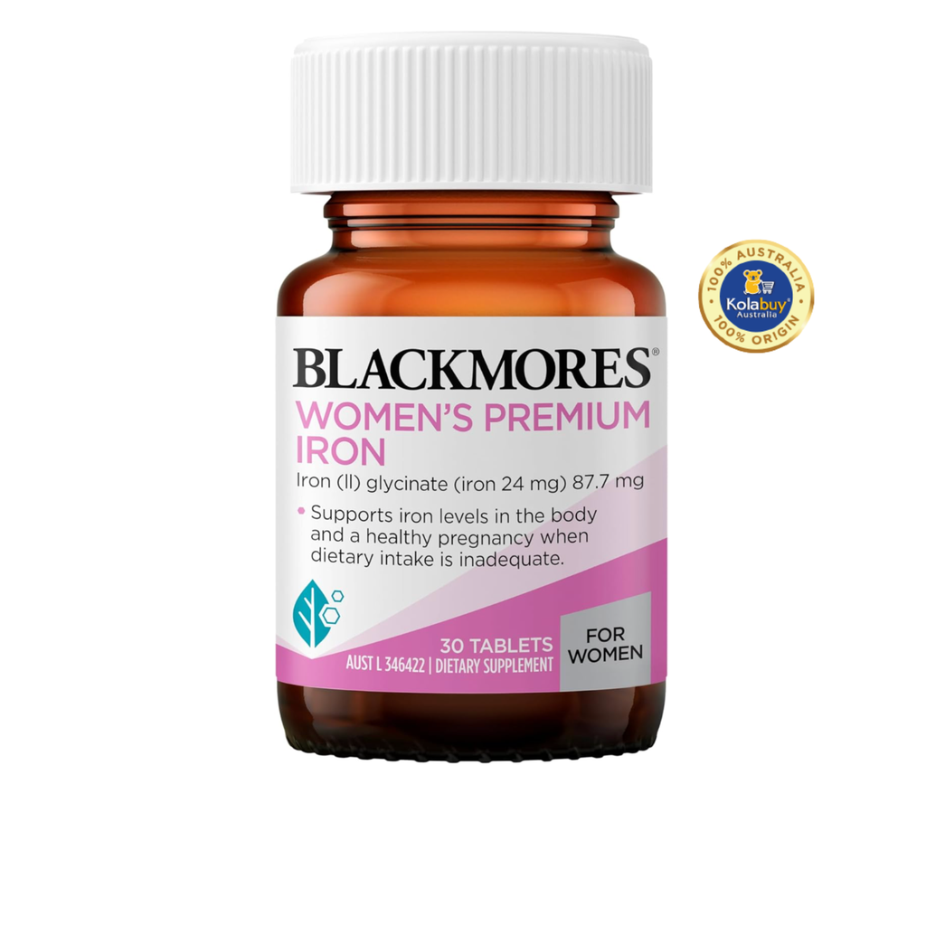Viên uống bổ sung Sắt bầu Úc Blackmores Iron 30 viên