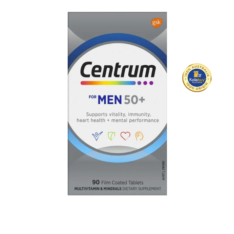 Viên uống Vitamin và khoáng chất cho nam giới trên 50 tuổi Centrum For Men 50+ 90 viên