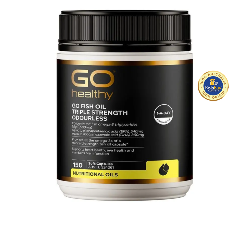 Viên uống dầu cá GO Healthy Fish 3000 Triple Strength 150 viên