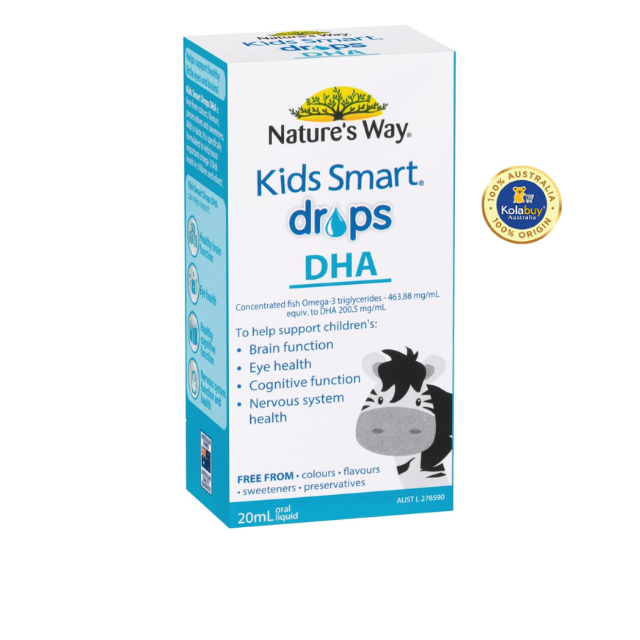 DHA dạng giọt Nature's Way Kids Smart Drops DHA 20ml cho bé