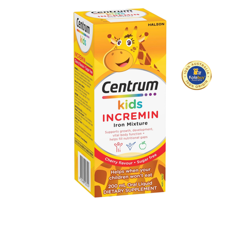 Siro cho trẻ biếng ăn Centrum Kids Incremin Iron Mixture Cherry Flavour 200mL