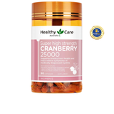 Viên uống bổ thận và đường tiết niệu Healthy Care Cranberry 25000mg 90 viên