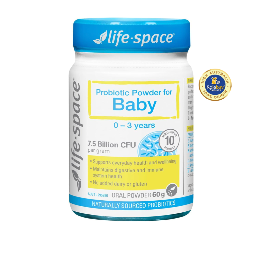 Men vi sinh cho bé 6 tháng 0 - 3 tuổi Life-Space Probiotic Powder for Baby 60g