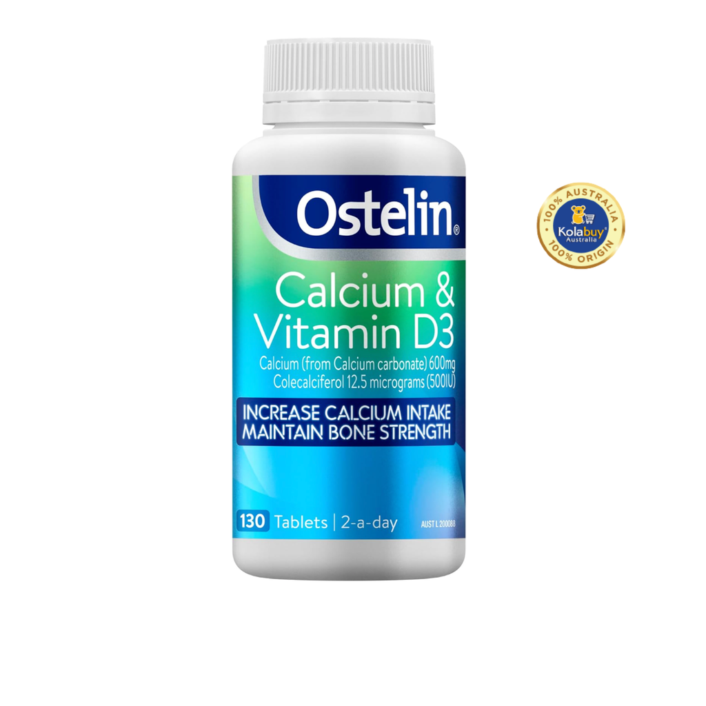 Viên uống canxi bầu Úc Ostelin Calcium & Vitamin D3 130 viên