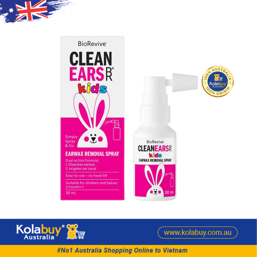 Xịt tan ráy tai cho bé Clean Ears Kids Spray 30ml