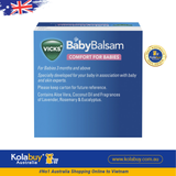 Dầu bôi ấm ngực Vicks Baby Balsam Decongestant Chest Rub 50g