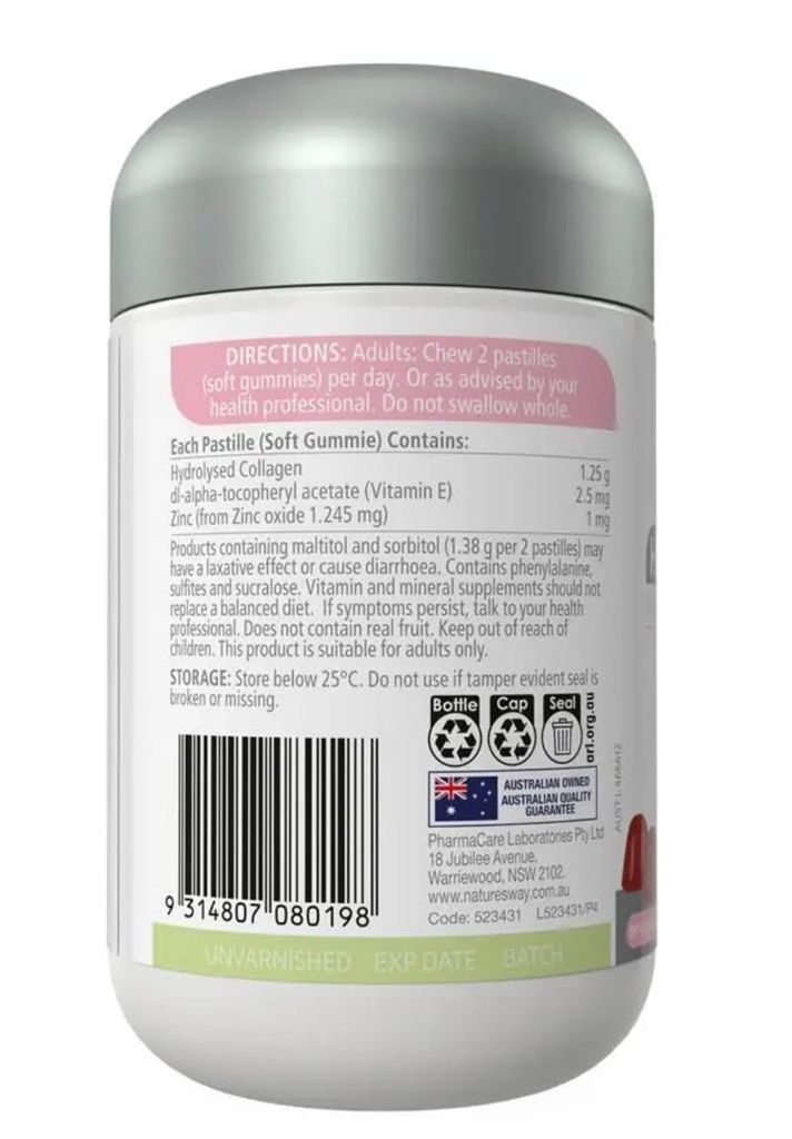 Nature's Way Adult Vita Gummies Sugar Free High Strength Collagen 50 Gummies