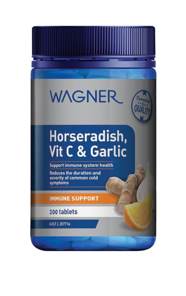 Wagner Horseradish Vitamin C & Garlic 200 Tablets
