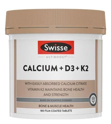Swisse Ultiboost Calcium+D3+K2 180 Tablets Exclusive