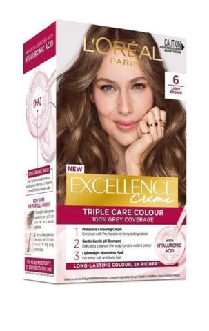 L'Oreal Excellence Creme 6 Light Brown Hair Colour